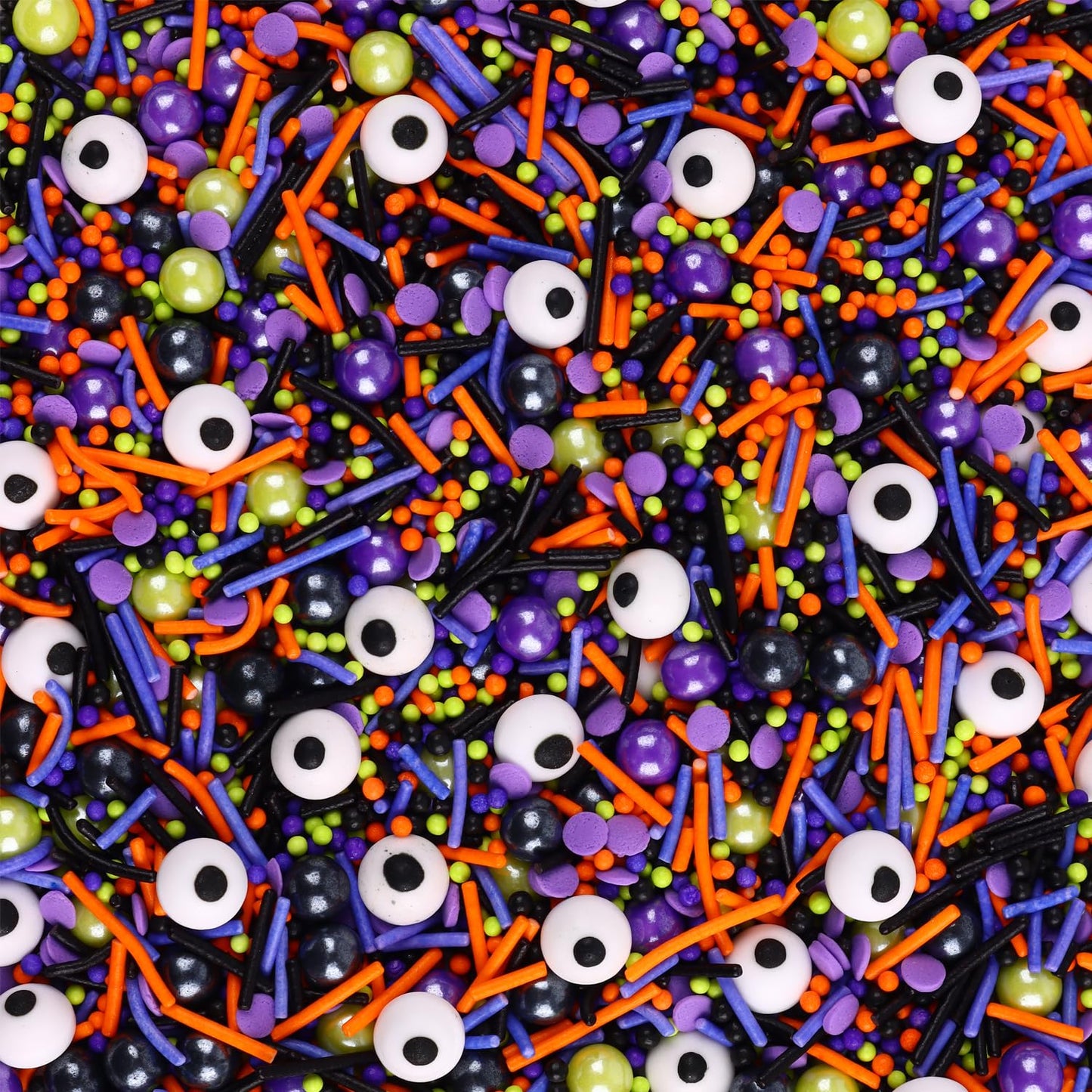 Halloween Sprinkles for Cake Decorating 7ounce, Eyeball Sprinkles for Halloween Party, Sugar Pearl Sprinkles for Cupcake Toppers, Cookie, Ice Cream Decorations Celebrations
