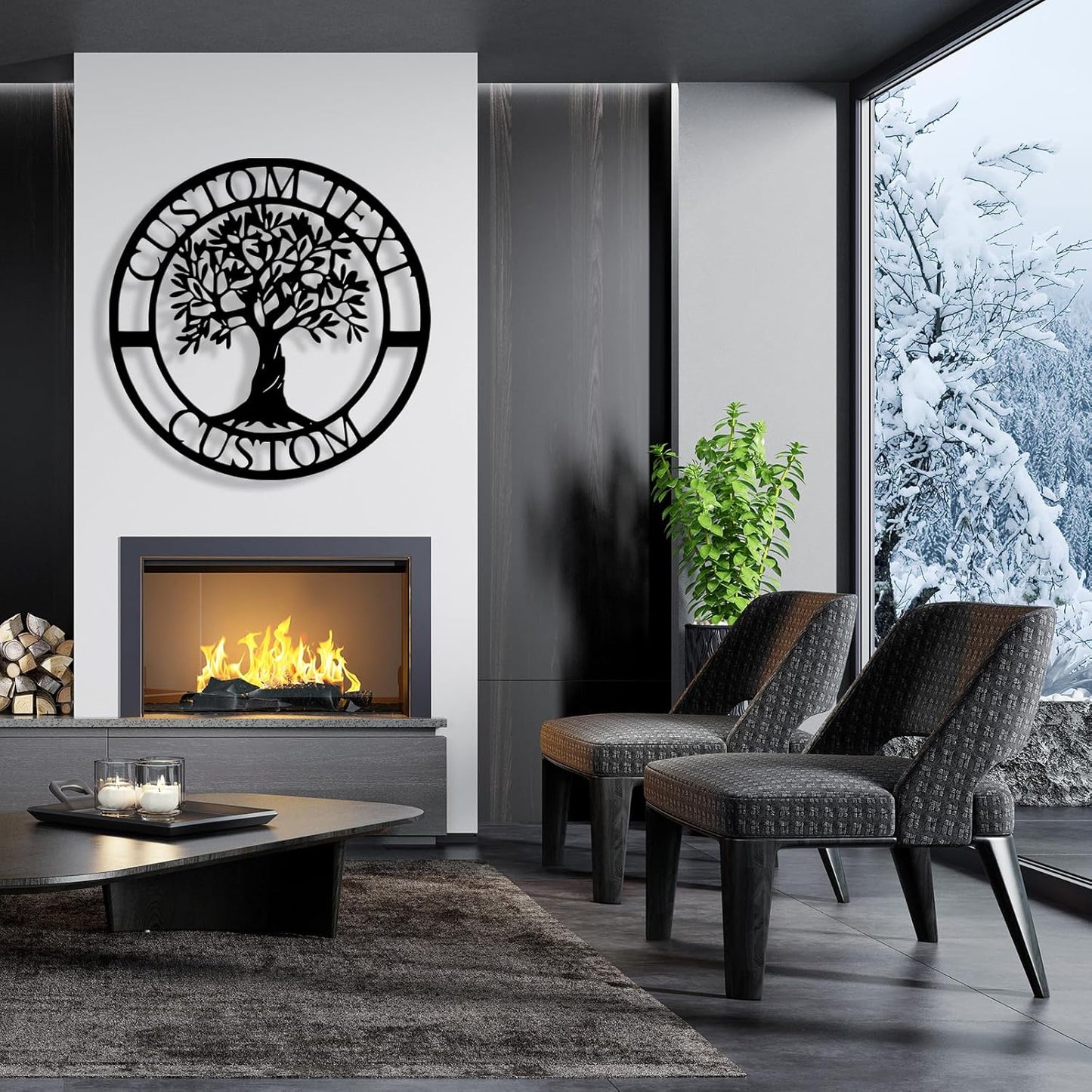 Personalized Tree of Life Metal Sign Wall Art Decor, Custom Wedding Gifts for Couples, Custom Family Name Sign, Christmas Valentine's Day Housewarming Gifts