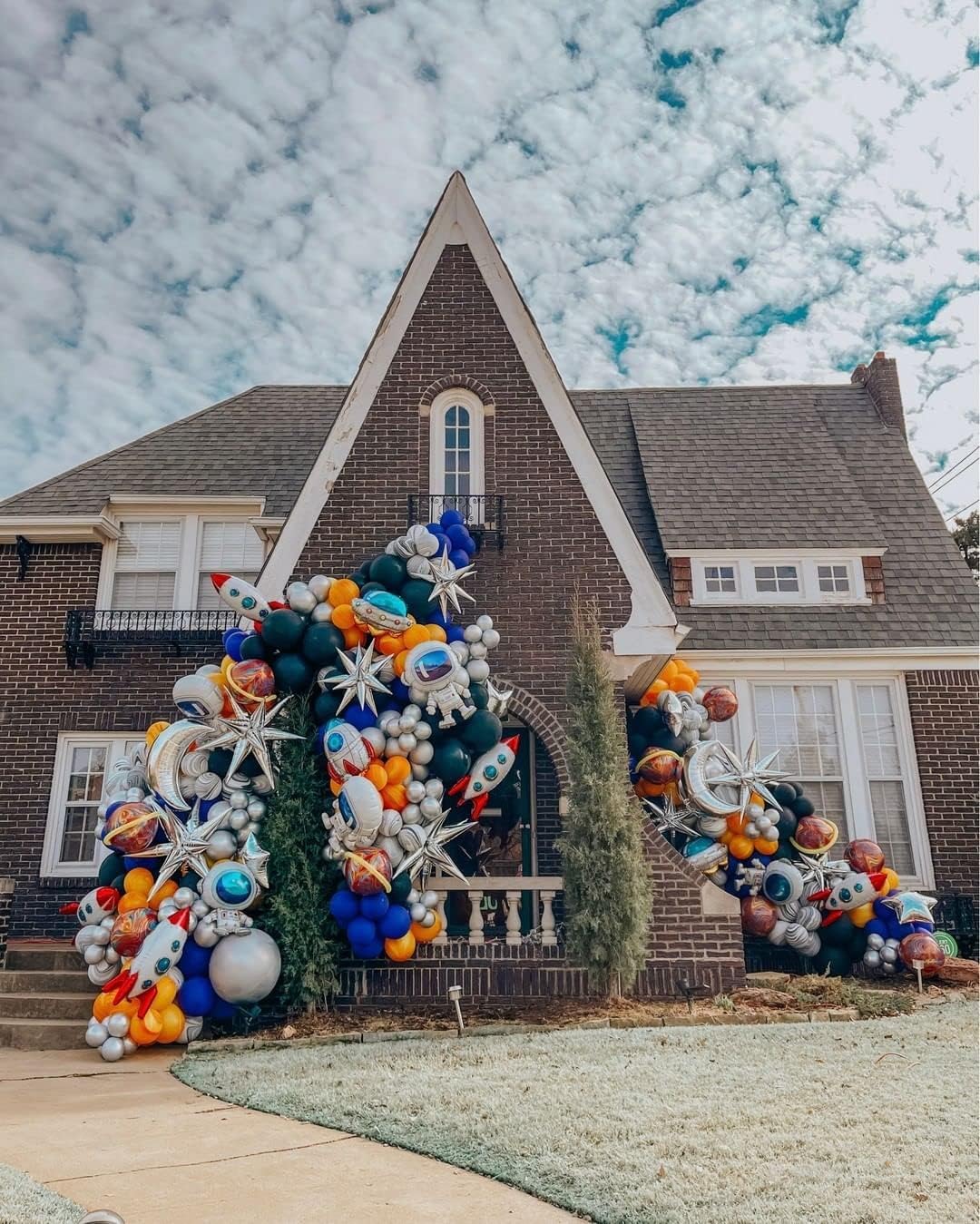 3pcs 26inch 3D Explosion Star foil balloon, Silver Foil Cone Star burst Balloons for Birthday Wedding New Year Party Event