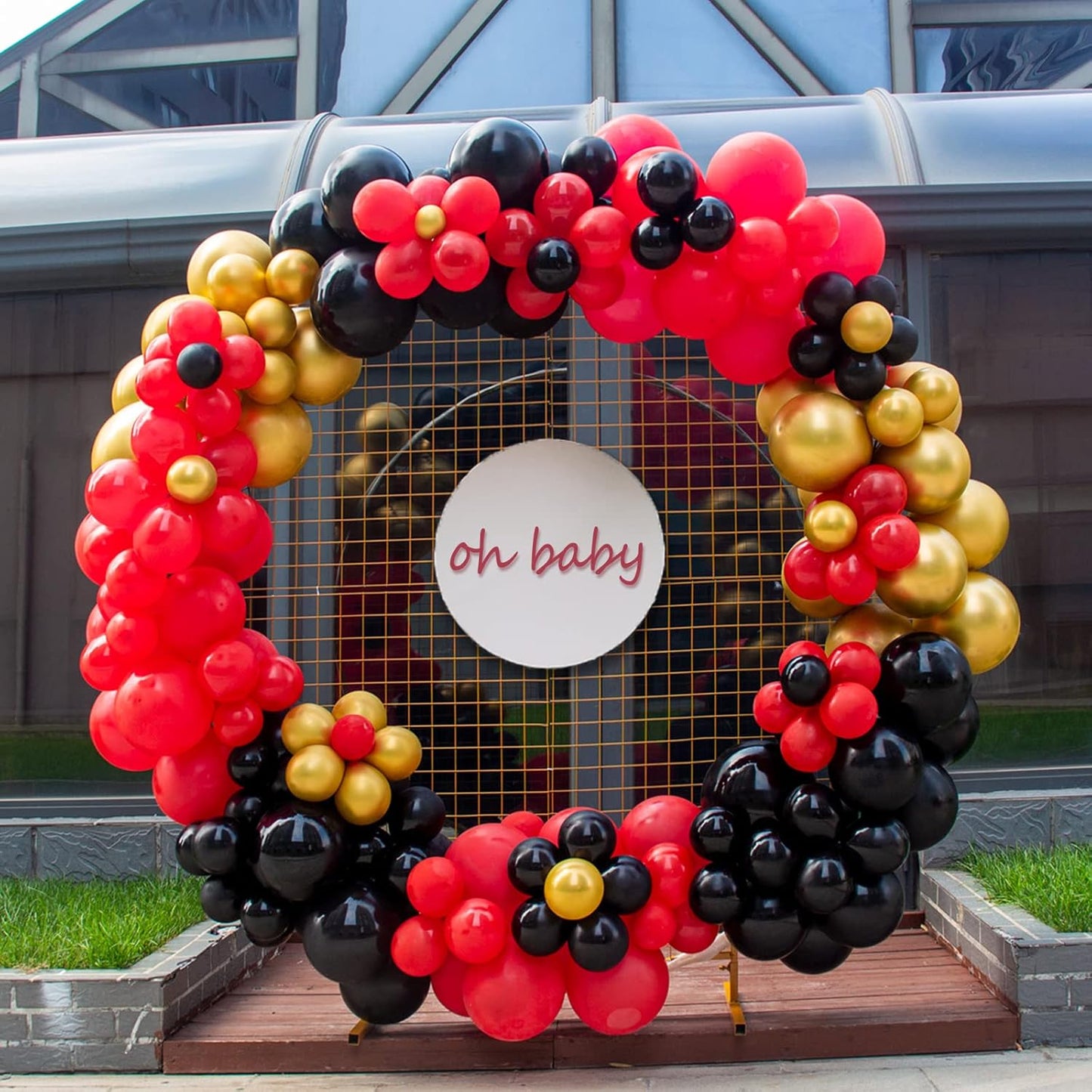 KAWKALSH 200pcs Red Balloons 5 Inch, Small Mini Latex Balloons for Party Birthday Baby Shower Anniversary Festival Arch Garland Decoration