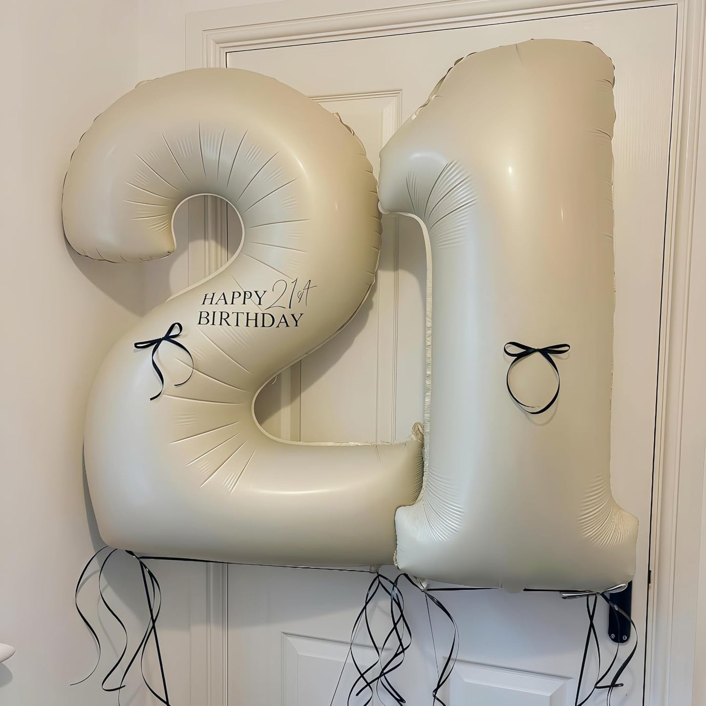 Cream 0 Balloon Number 40 Inch Cream White Number 0 Balloon Helium Mylar 0 Balloon for Birthday Party Decoration