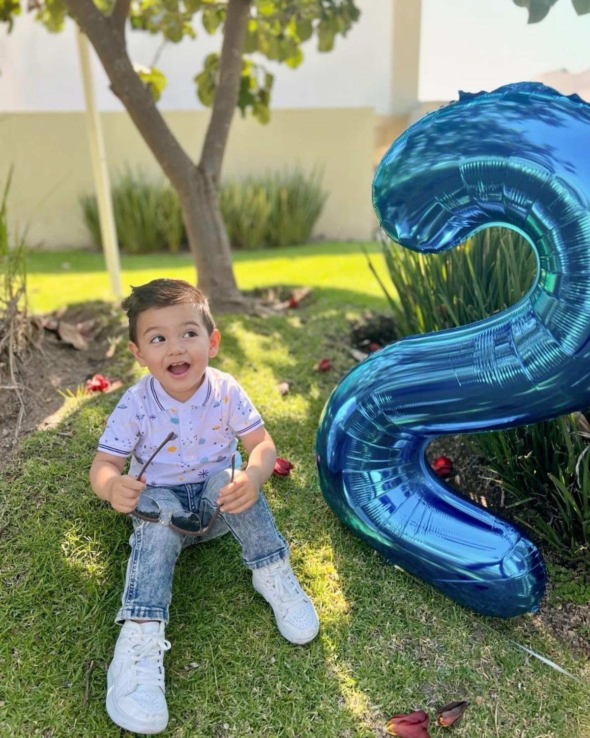 40 Inch Dark Blue Number 2 Balloon Dark Blue Foil Number Balloons 0-9 20 21st 22 28 Balloon Number Blue Birthday Decorations,12 Year Old Girls Boys Blue Party Supplies