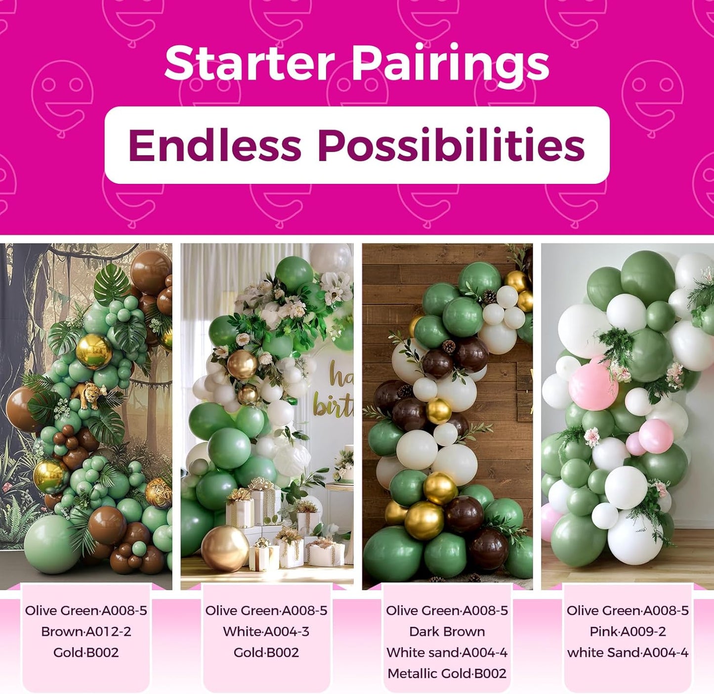 Bezente Sage Green Balloons 18 Inch- 30 Pack Large Thick Olive Green Balloons Big Round Dusty Green Latex Balloons for Birthday Bridal Shower Safari Jungle Theme Party Decorations