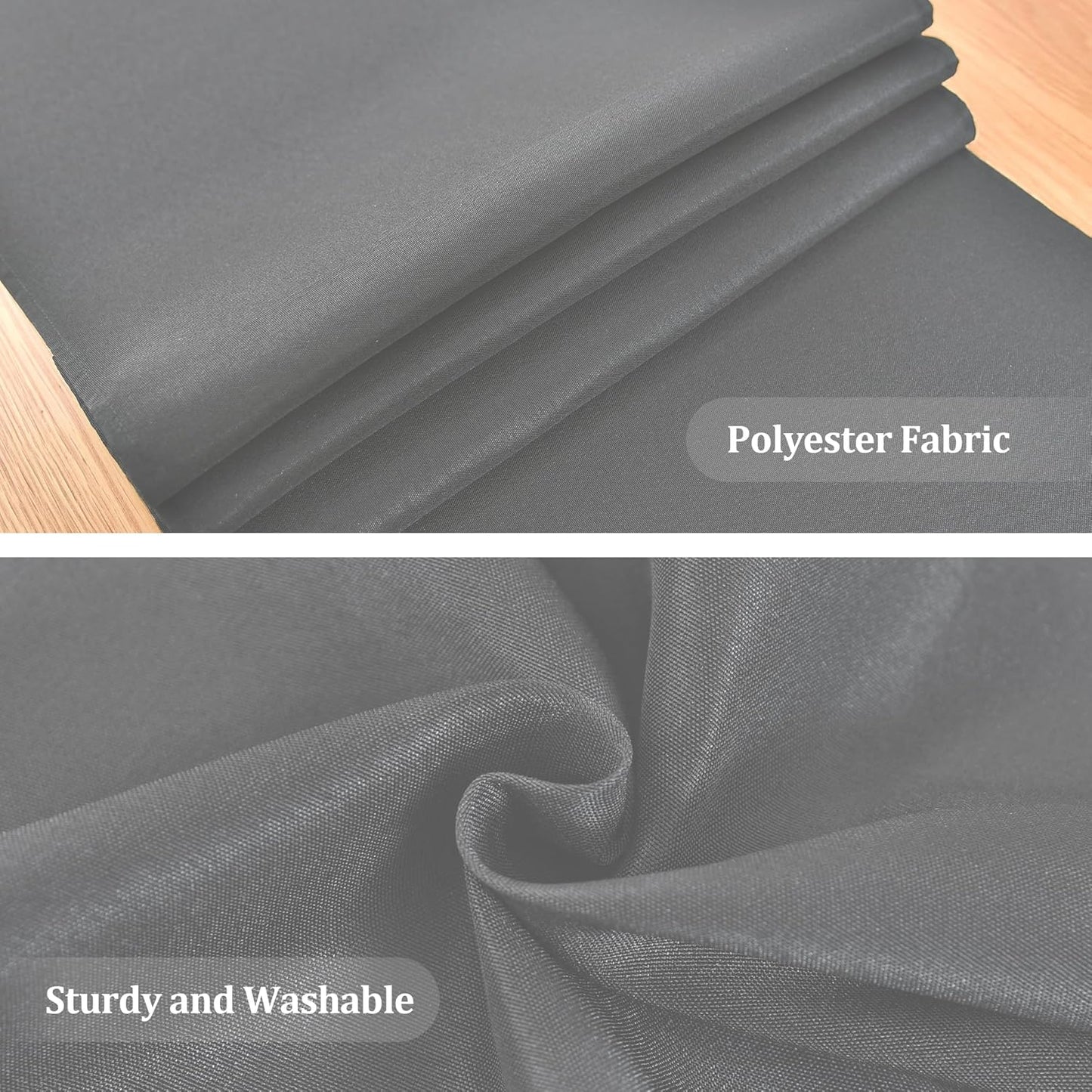 Farmhouse Grey Table Runner Small Short Table Runners 36 Inches Coffee Table Runner for Dresser Living Room Bedroom Holiday Party Banquet 12X36 Inch