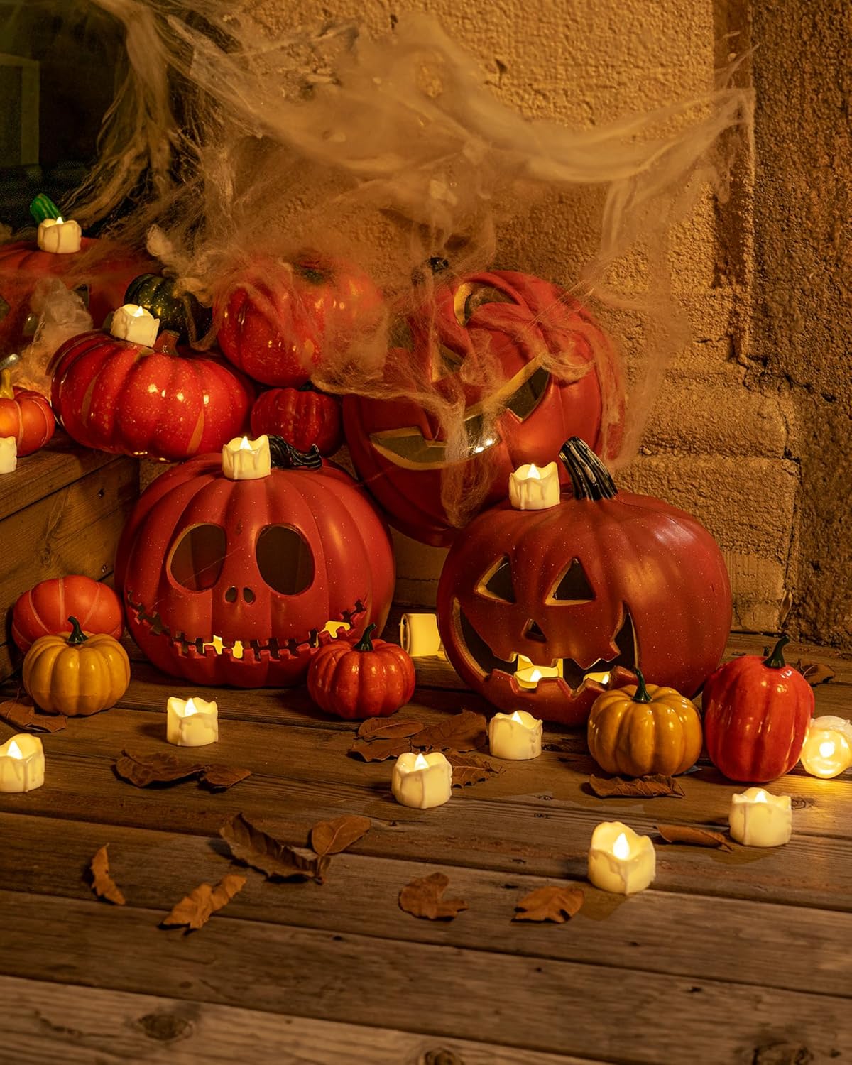 Homemory 12Pcs Timer Tea Lights, Flameless Flickering Auto Tea Lights Battery Operated, Auto-On 6 Hours and Off 18 Hours Everyday, Batteries Included, Long-Lasting, White Base, No Remote