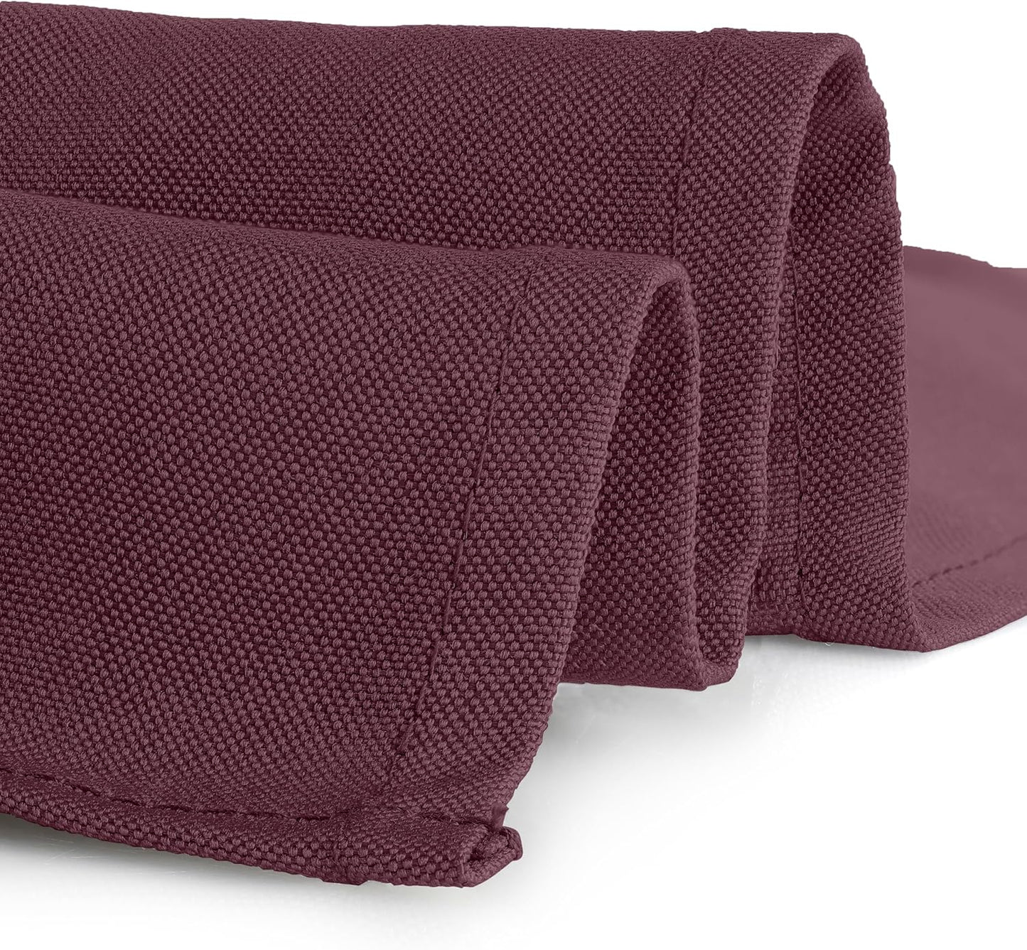 Gee Di Moda Square Tablecloth - 52 x 52 Inch Burgundy Table Cloth for Small Square or Round Tables - Heavy Duty Washable Fabric - for Buffet Table, Holiday Party, Dinner, Wedding & Baby Shower