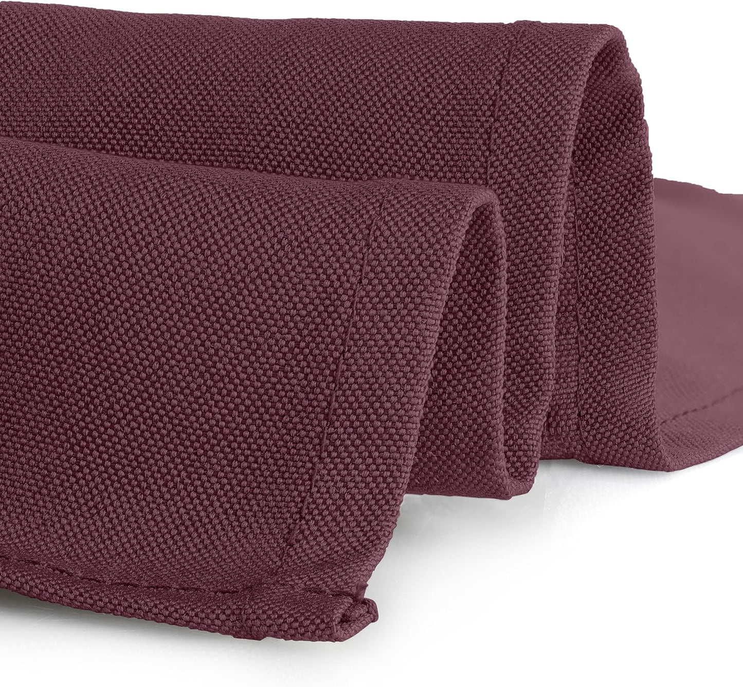 Gee Di Moda Square Tablecloth - 85 x 85 Inch Burgundy Table Cloth for Large Square or Round Tables - Heavy Duty Washable Fabric - for Buffet Table, Holiday Party, Dinner, Wedding & Baby Shower