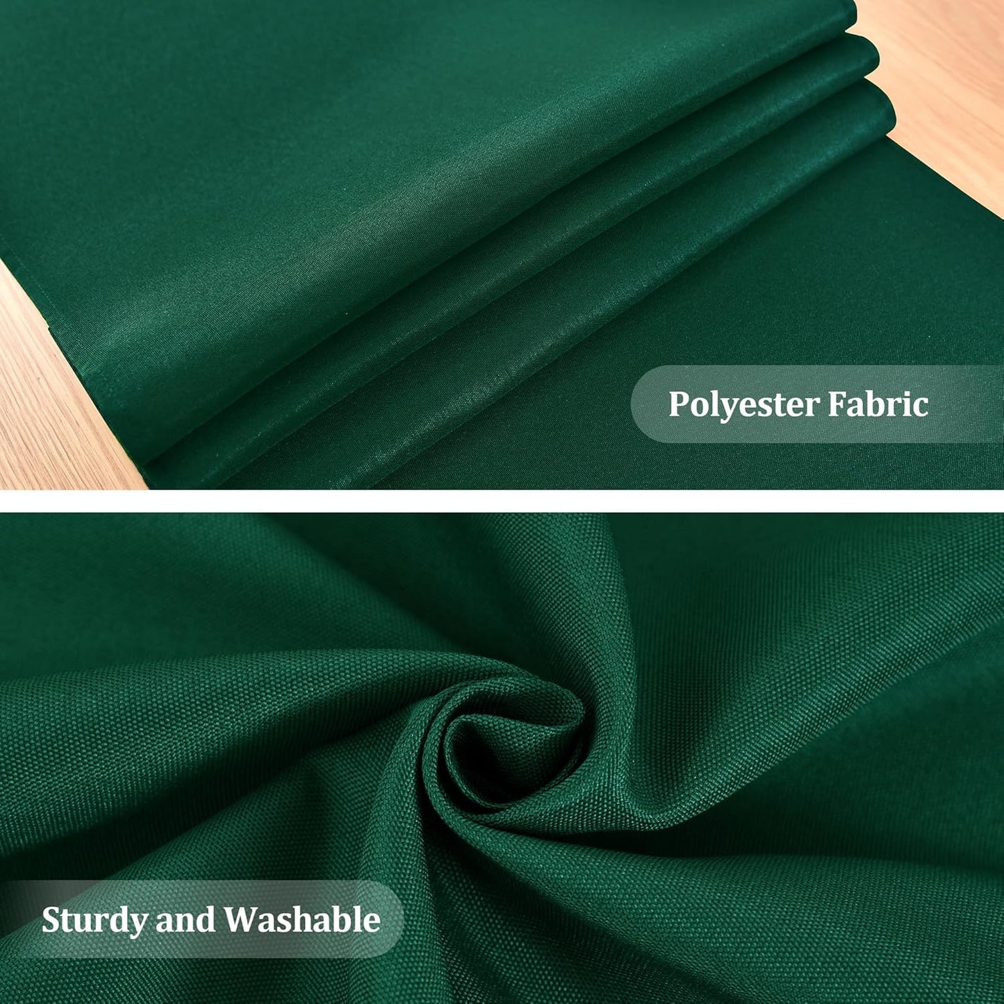 Farmhouse Green Table Runner Dining Table Runners 48 Inches Long Coffee Table Runner for Dresser Living Room Bedroom Holiday Party Banquet 12X48 Inch