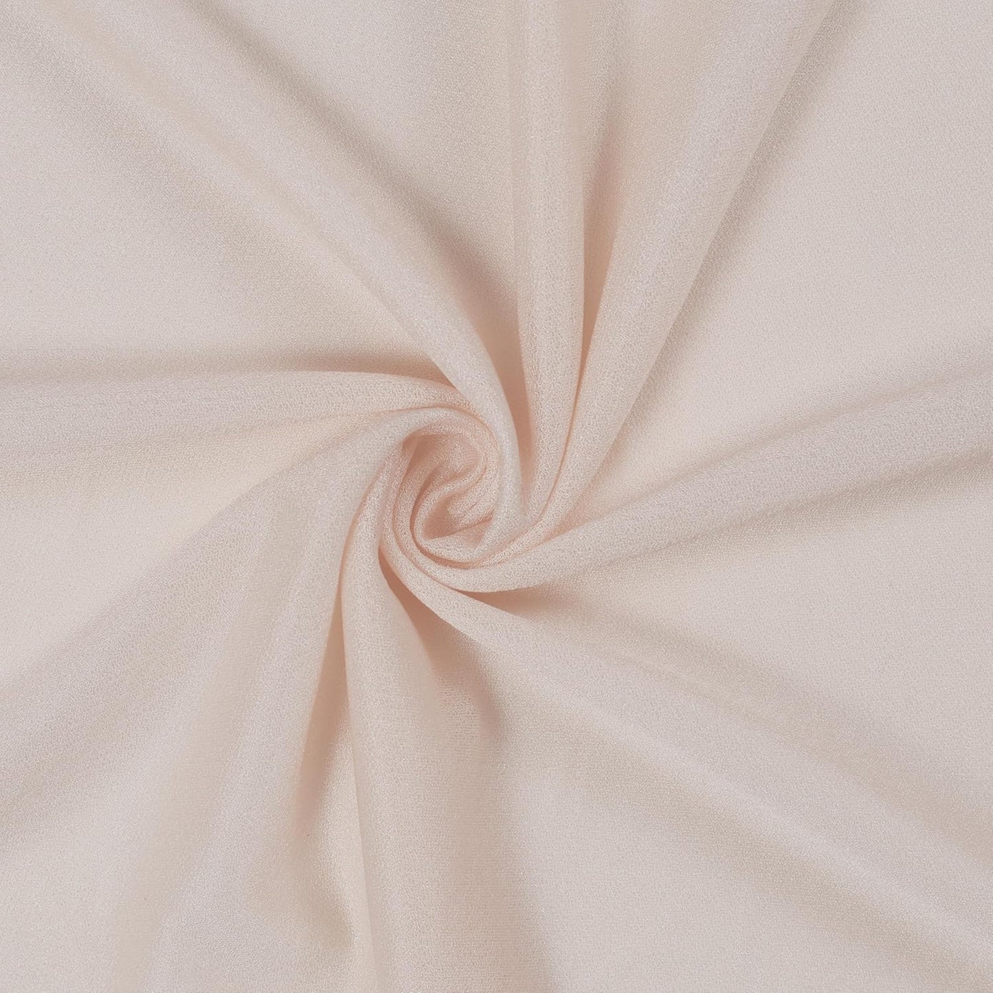 VDS Pack of 2 Panel (30 Inch X 30 Feet) Wedding Arch Draping Fabric Sheer Chiffon Fabric Drapery for Wedding Ceremony Reception Swag Backdrop Canopy Chuppah ARBO Altars Decoration (Nude)