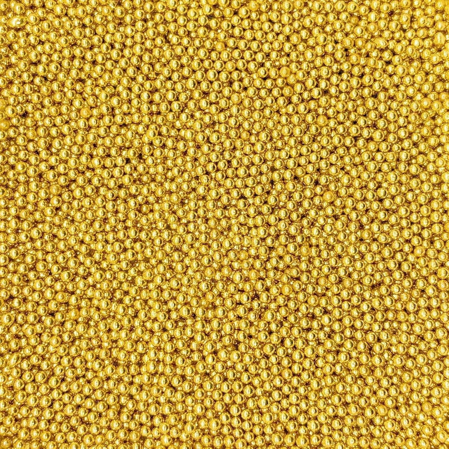 Dynastang 2mm Super Gold Pearls Sprinkles Edible Pearls Cake Decorating Stars Cake Decorations Cupcake Toppers Cookie Decorating Perfect for Cakes, Cupcakes, Desserts Toppings 3OZ