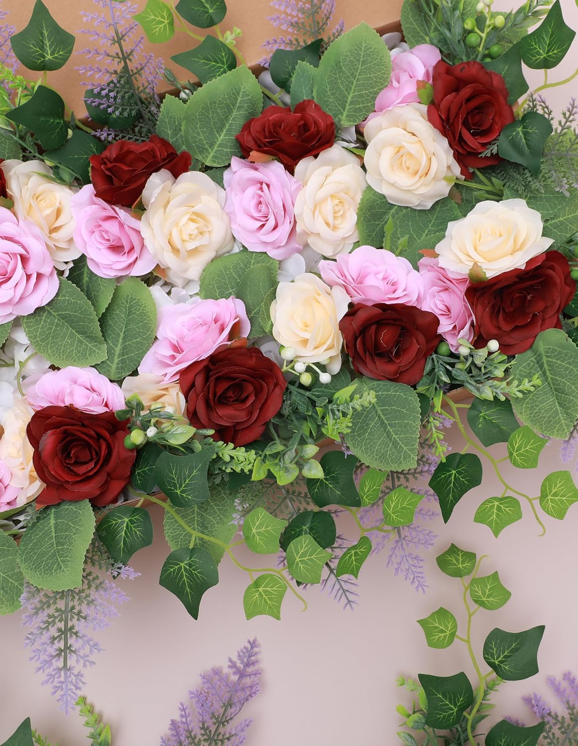 Wedding Aisle Decorations Set of 10 Chair Back Flowers Floral Pew Wedding Decorations for Ceremony with Chiffon Ribbons Fall Decor