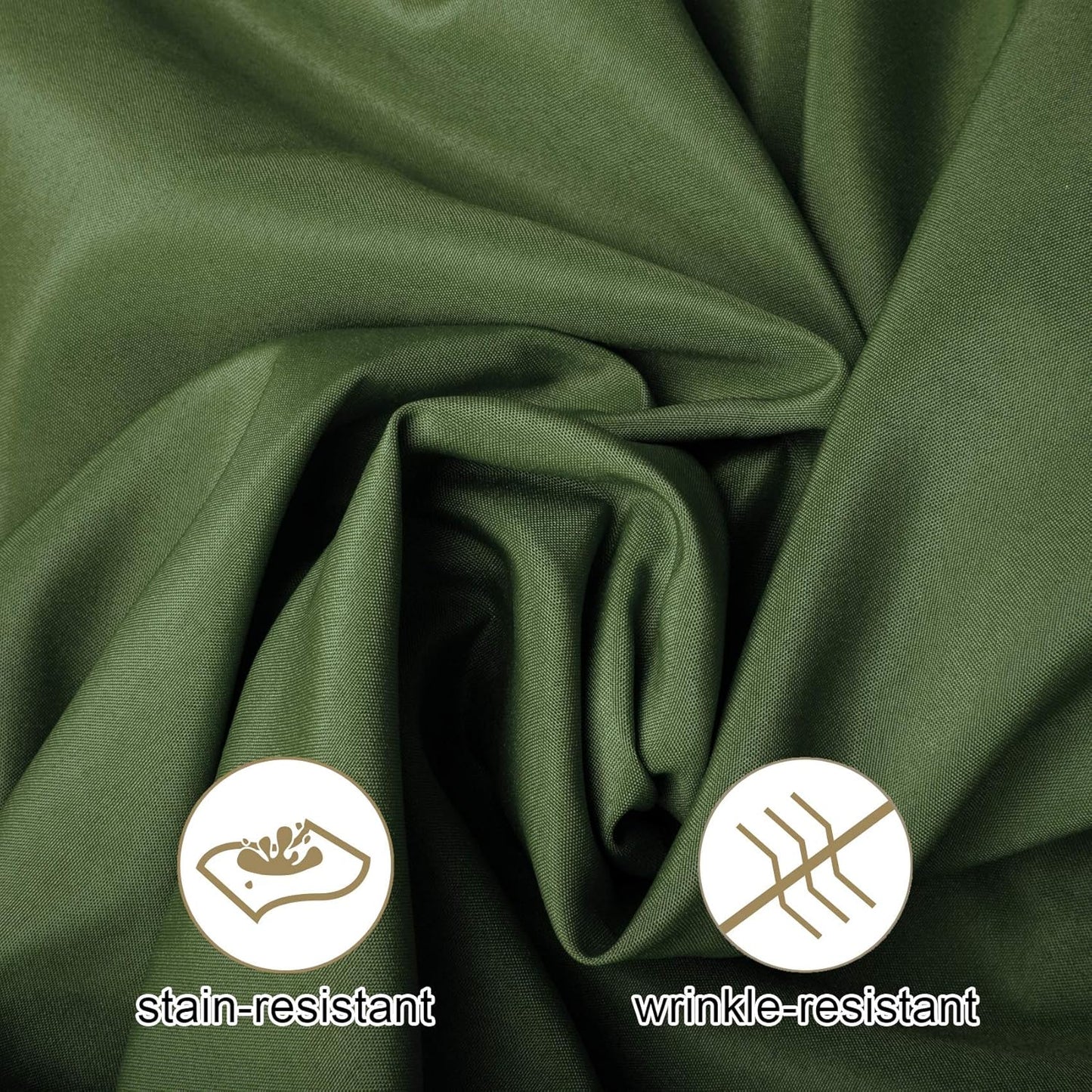 Ascoza 2pack 120 Inch Willow Round Tablecloth in Washable Polyester Fabric for Wedding/Banquet/Restaurant/Parties