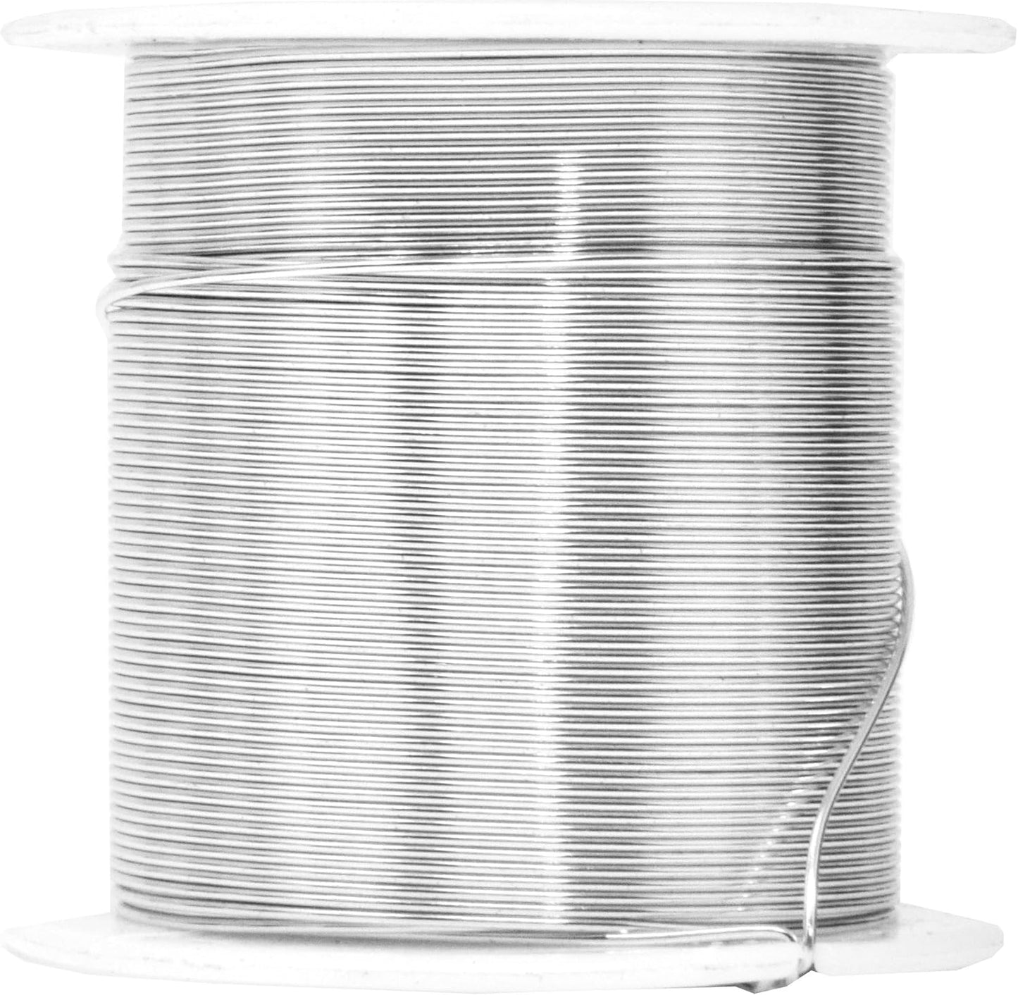 Mandala Crafts 22 Gauge Anodized Aluminum Craft Wire for Jewelry Making - 450 FT Colored Flexible Silver Combo Wire - Bendable for Bonsai Armature Crafting Sculpting