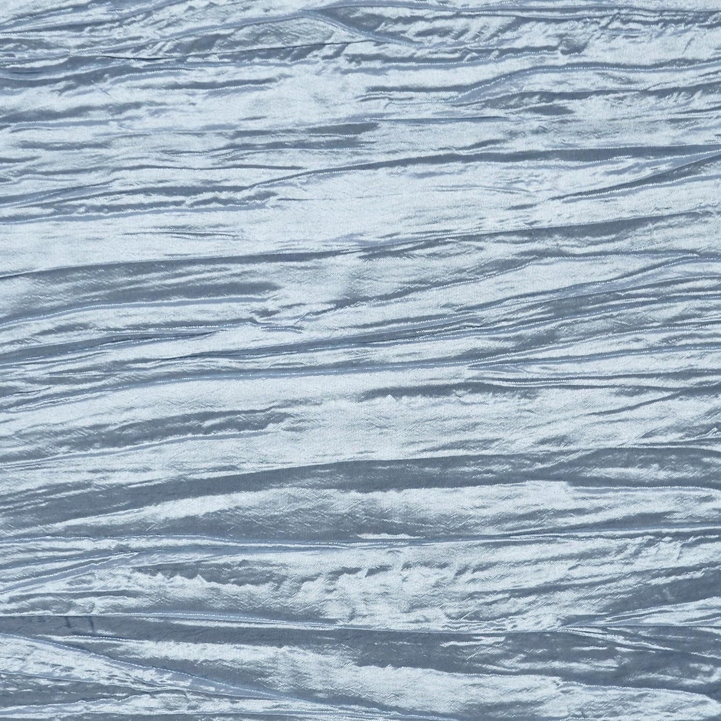 YOUR CHAIR COVERS - 90 x 156 inch Rectangular Crinkle Taffeta Tablecloth - Light Blue, Rectangle Table Linens for 8 ft Rectangular Tables, Wedding Crushed Table Cloth