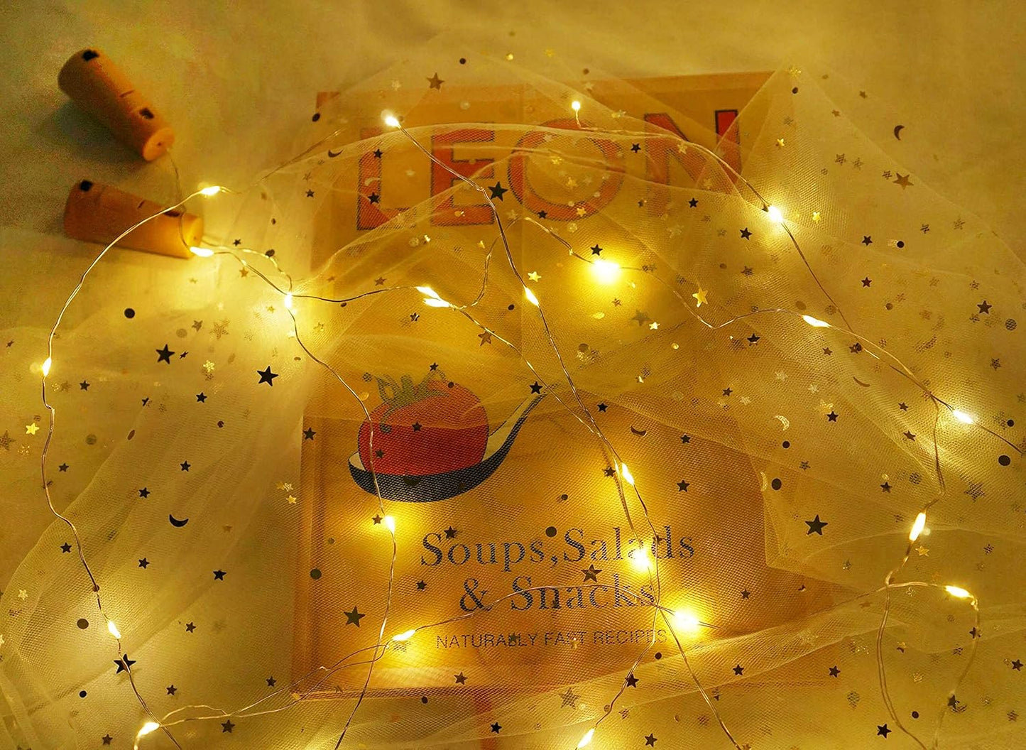 Wine Bottle Lights with Cork, Battery Operated 30 Pack 20 LED Cork Shape Silver Wire Fairy Mini String Lights(No Bottles) for DIY, Party, Decor, Christmas, Halloween,Wedding (30, Warm White)