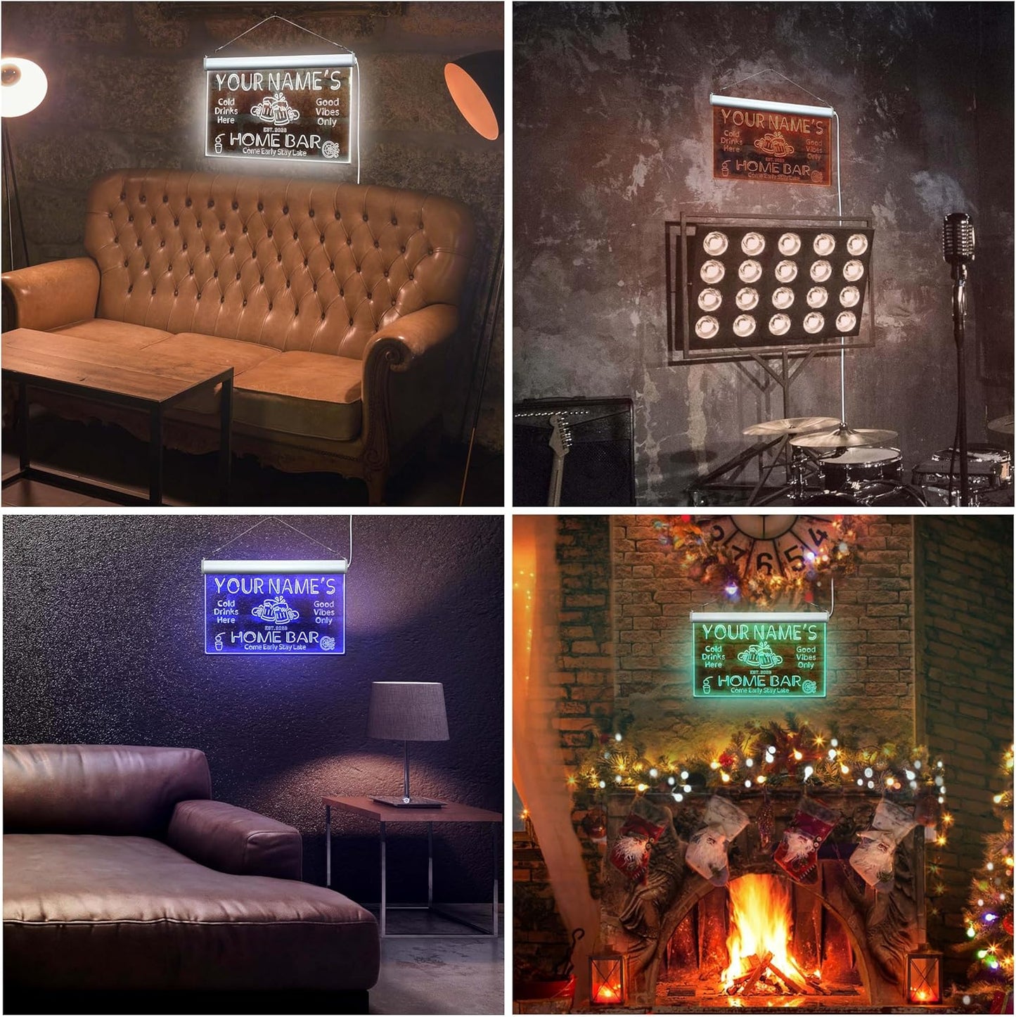 ADVPRO Personalized Your Name Custom Home Bar Beer Established Year Single Color LED Neon Sign 16 x 12 Inches st4s43-p11-tm-o