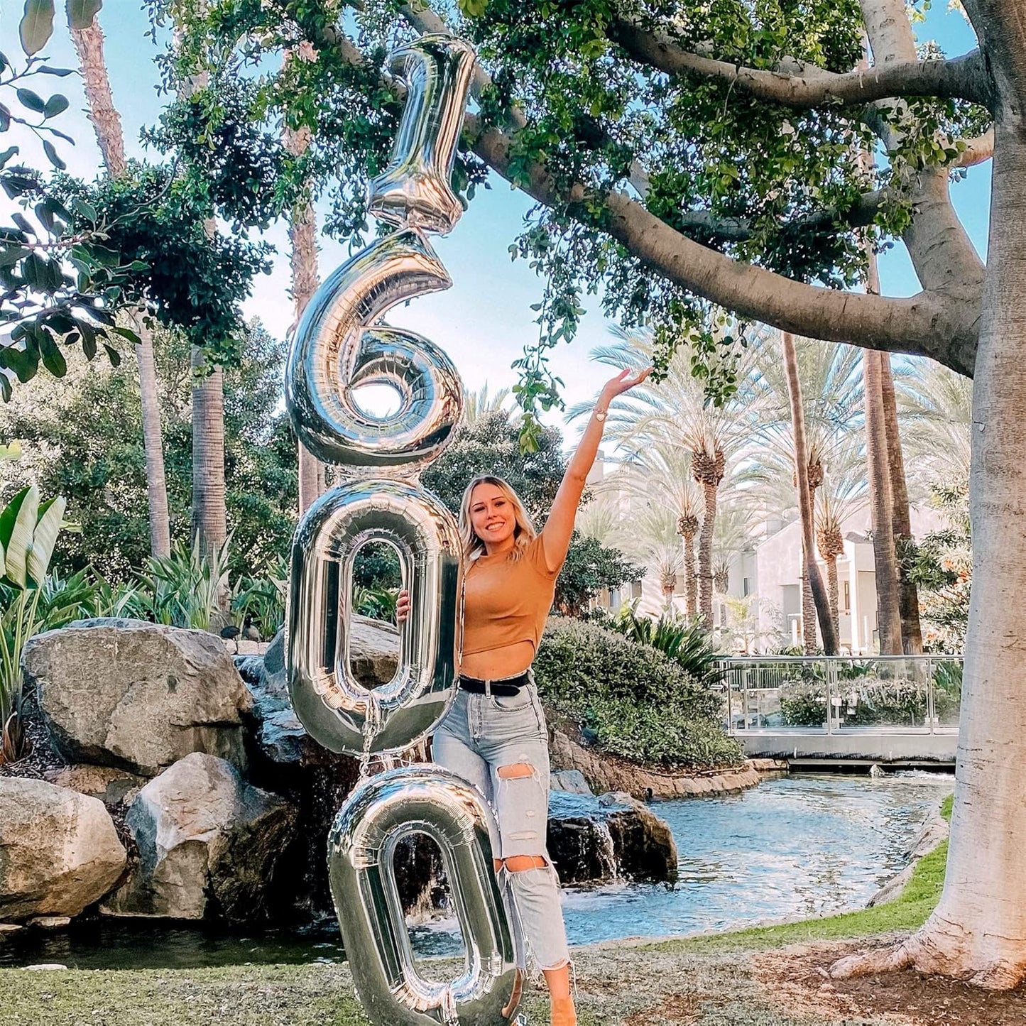 40 Inch Silver Foil Balloon Number 0, Giant Self Inflating Number Balloons 0-9 for Men Women, Digital 0 Helium Balloons Set for Girls Boys 4th Birthday Anniversary New Year Party Decorations Supplies