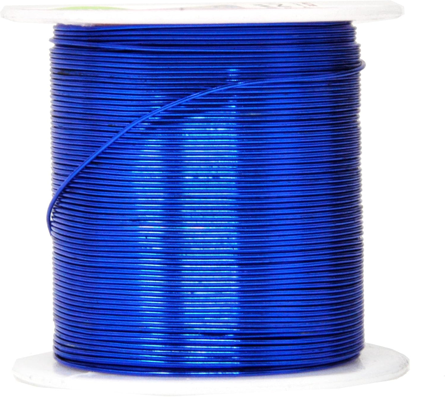 Mandala Crafts 22 Gauge Anodized Aluminum Craft Wire for Jewelry Making - 450 FT Colored Flexible Silver Copper Gold True Blue Purple Pink Wire - Bendable for Bonsai Armature Crafting Sculpting