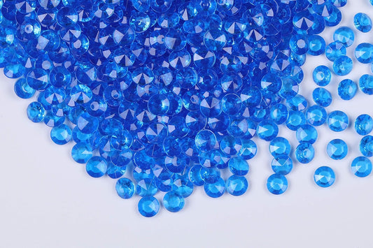 2000pcs Platic Acrylic Gems Fake Acrylic Diamonds Vase Filler Beads Faux Diamond Crystals Jewels for Makeup Brushes Holder Table Scatter Confetti Party Arts Crafts Birthday Wedding Decor