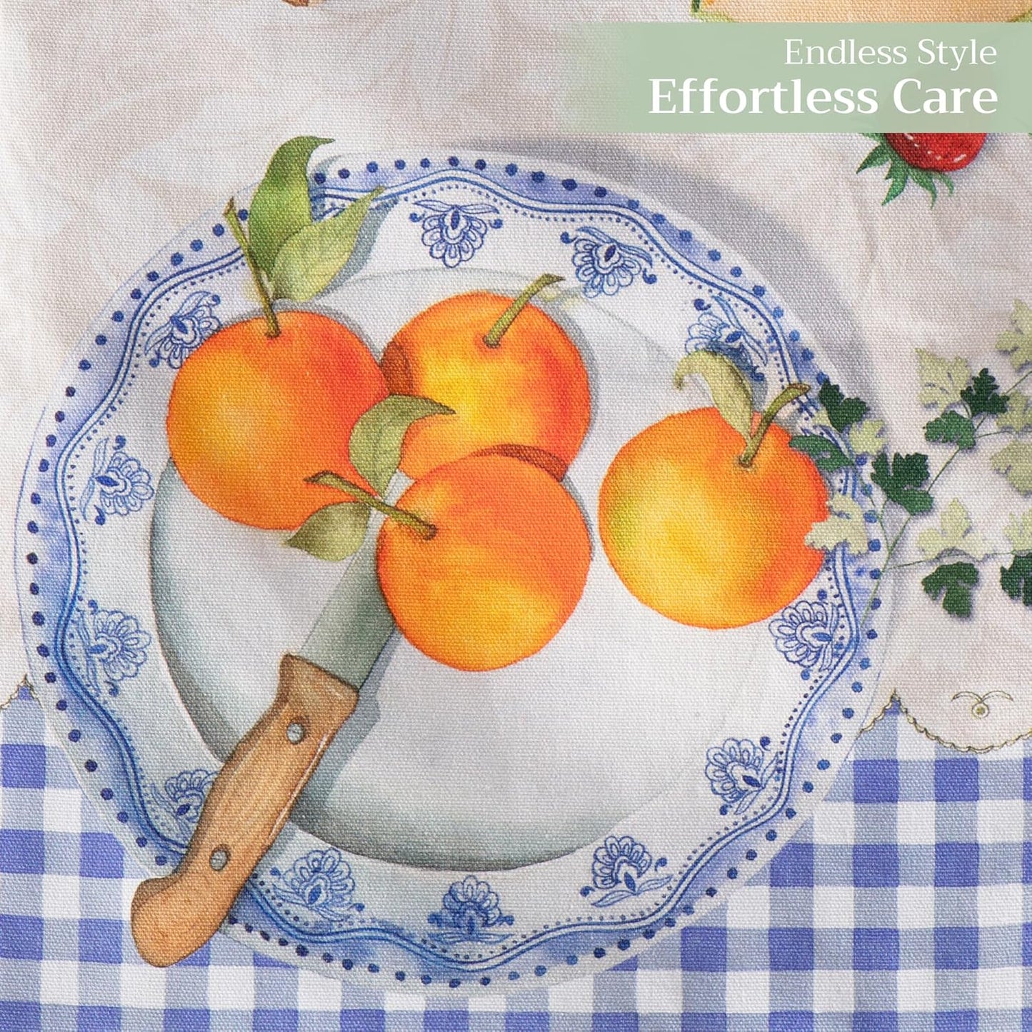 Maison d' Hermine Table runner 100% Cotton Single Layer Table Runners 108 inches long Decorative for Home Kitchen Dining Party Baby Shower Wedding Bridal Shower Spring Summer (Gourmand, 14.50" x 108")