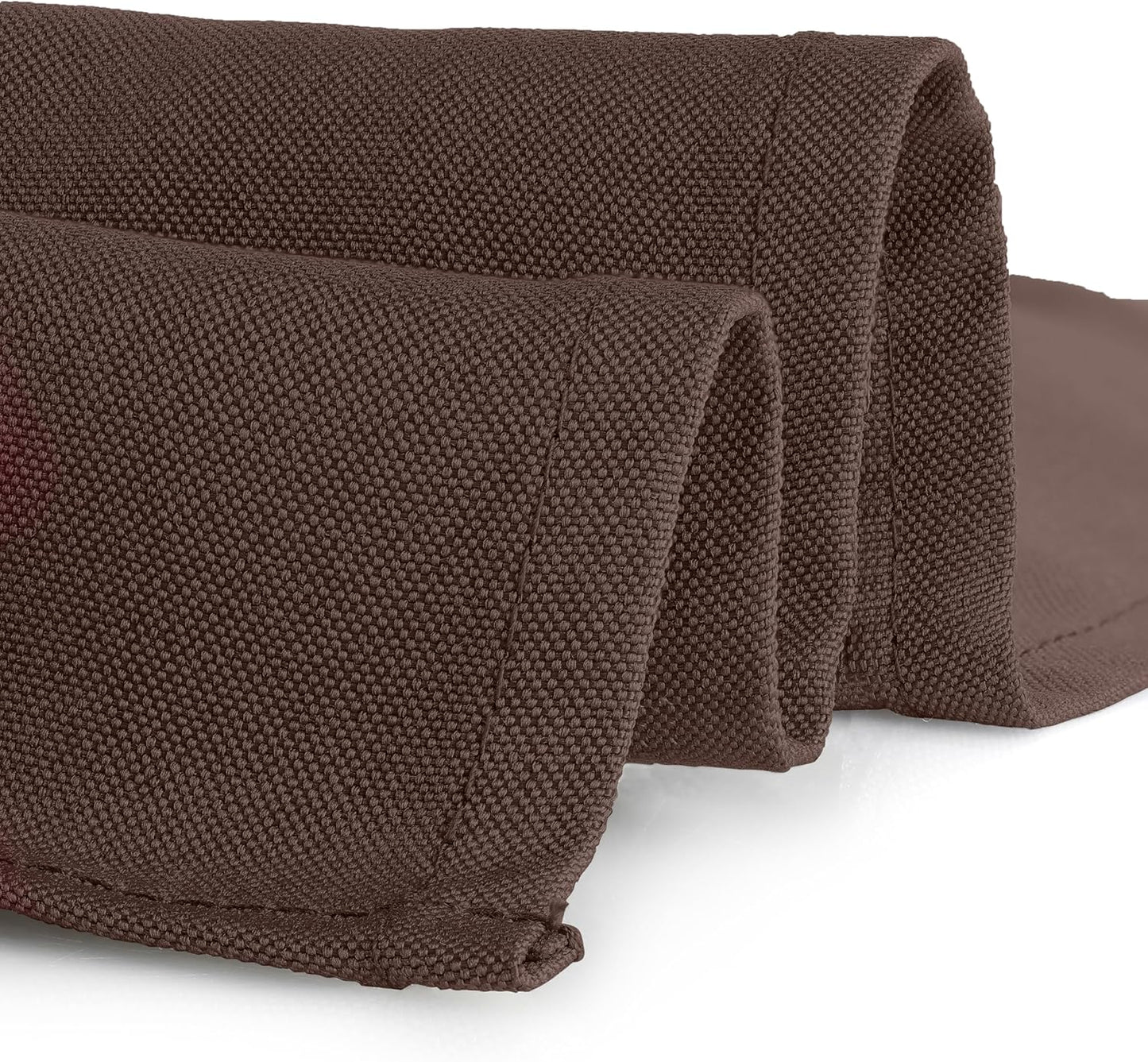 Gee Di Moda Square Tablecloth - 85 x 85 Inch Chocolate Table Cloth for Large Square or Round Tables - Heavy Duty Washable Fabric - for Buffet Table, Holiday Party, Dinner, Wedding & Baby Shower