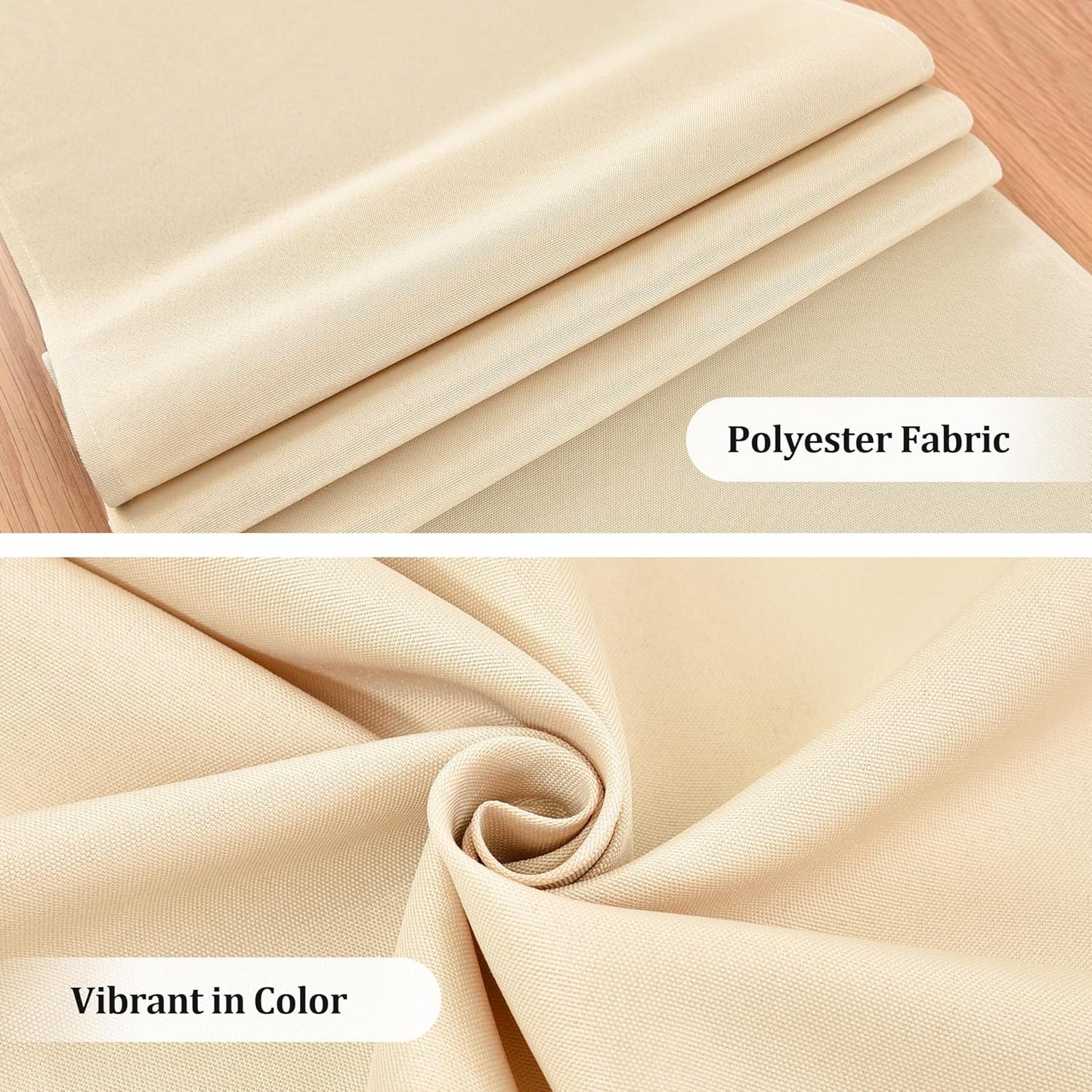 Farmhouse Beige Table Runner Small Short Table Runners 36 Inches Coffee Table Runner for Dresser Living Room Bedroom Holiday Party Banquet 12X36 Inch