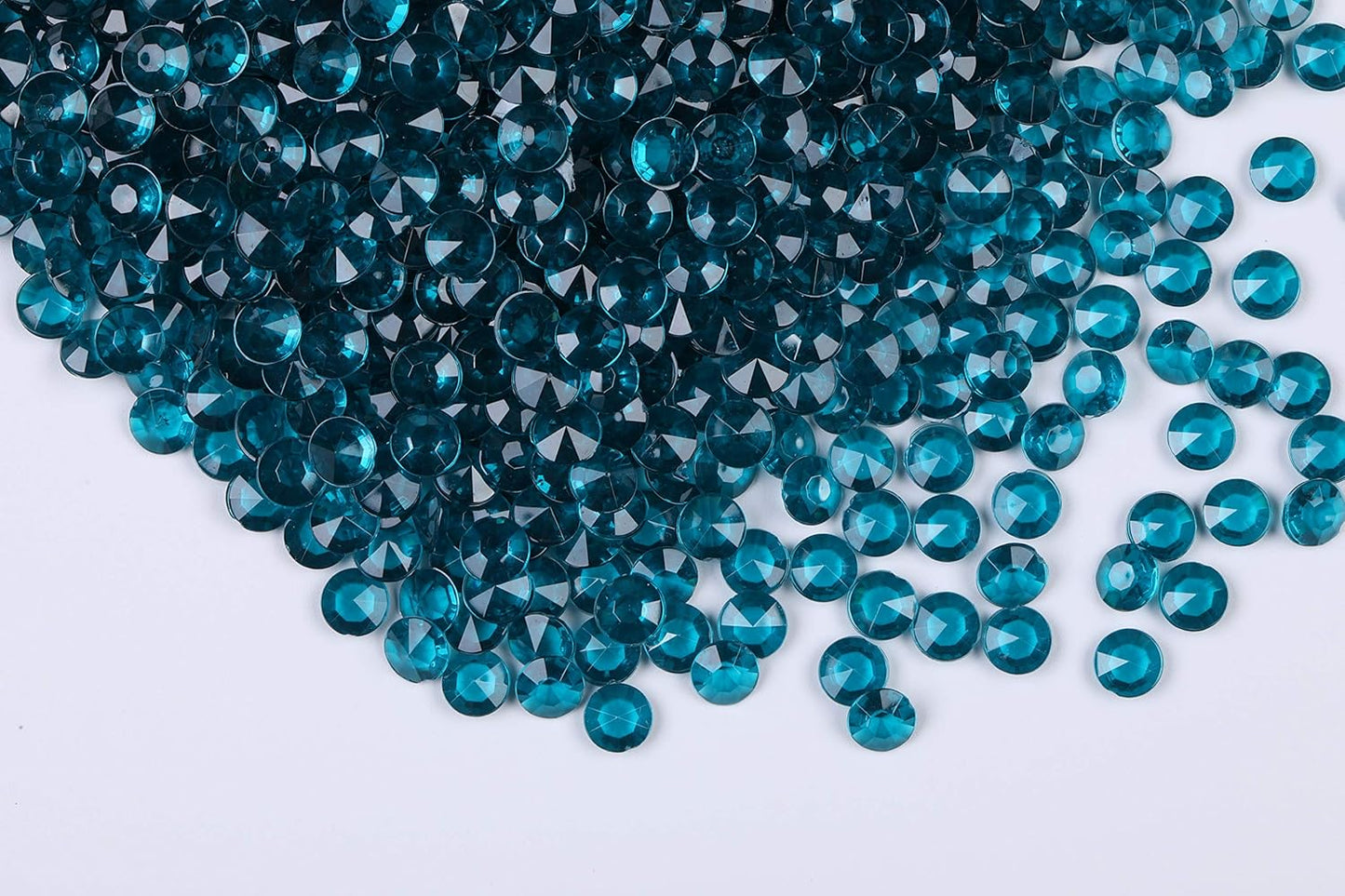1000pcs Platic Acrylic Gems Fake Acrylic Diamonds Vase filler Beads Faux Diamond Crystals Jewels For Makeup brushes holder Table Scatter Confetti Party Arts Crafts Birthday Wedding Decor