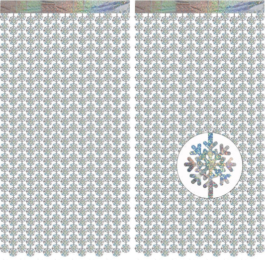 Silver Snowflake Fringe Curtain - GREATRIL Winter Onederland Streamers Backdrop with Sparkling Snowflake for Christmas Birthdays Party Decoration -3.2ft x 6.5ft - 2 Pack