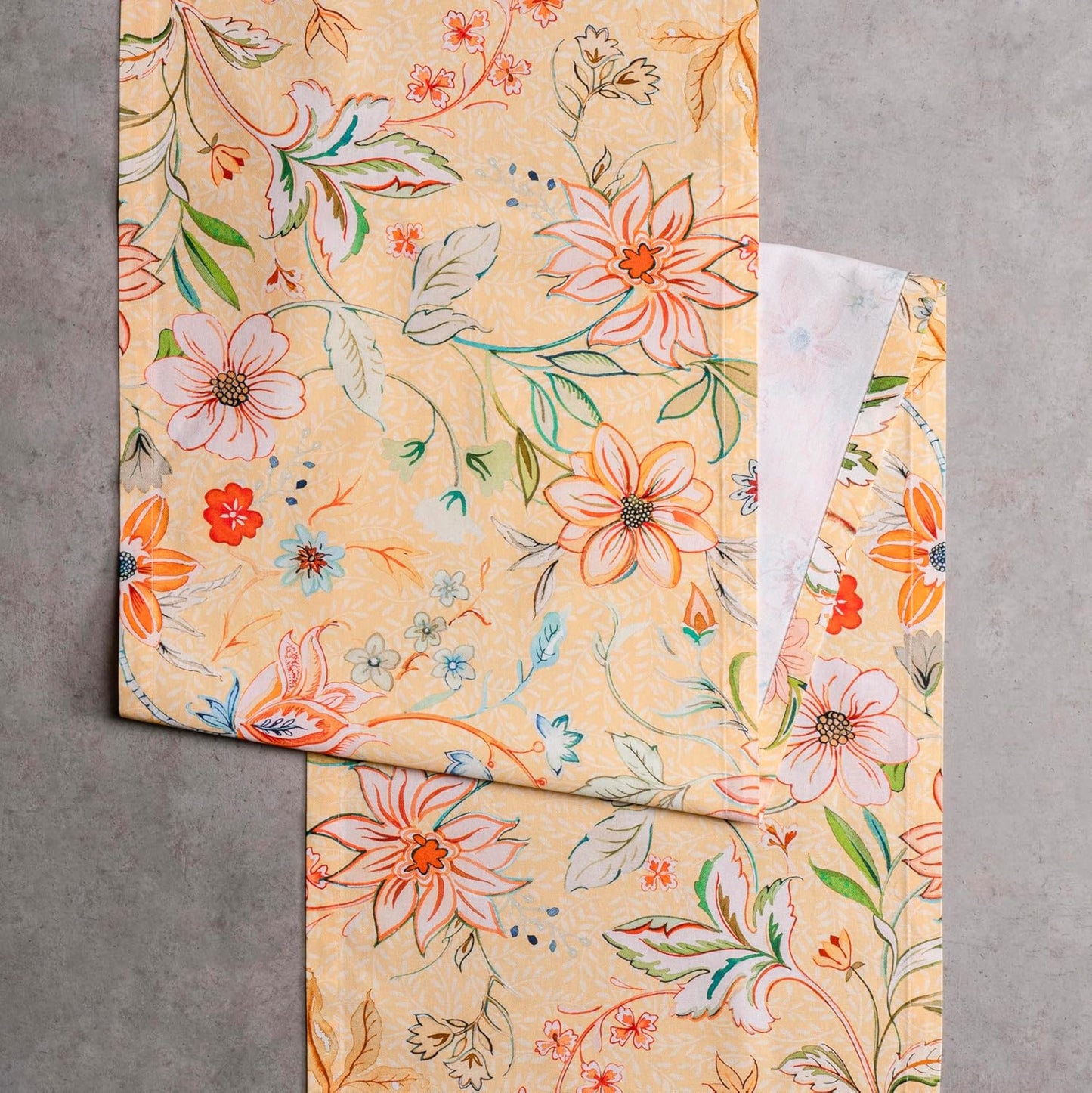 Maison d' Hermine Table Runner 100% Cotton Double Layer Table Runners 108 inches Long Decorative for Home Kitchen Dining Party Wedding Bridal Shower Spring Summer (Luxury Loft – Peach, 14.50" x 108")