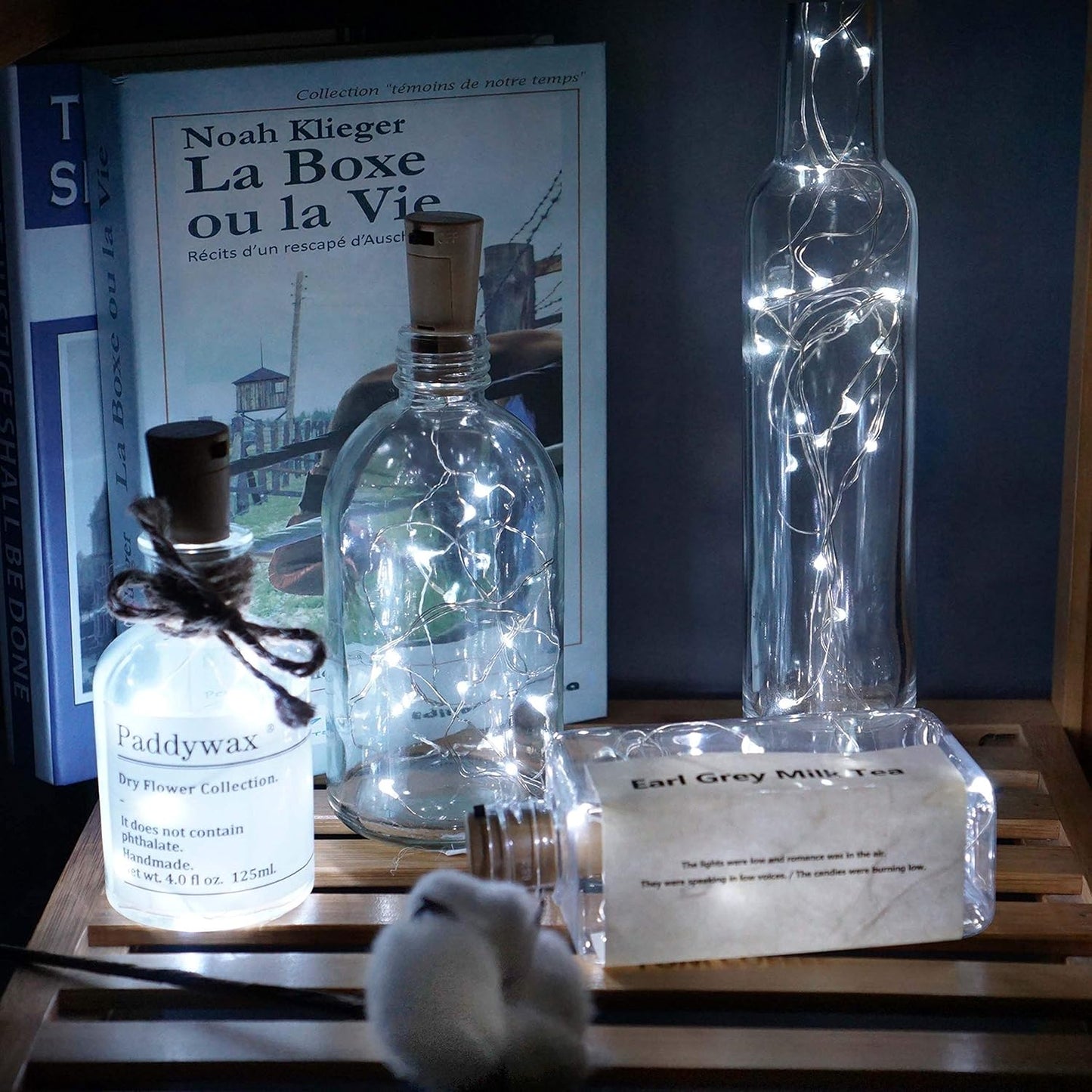 Wine Bottle Lights with Cork, Battery Operated 20 LED Cork Shape Silver Wire Colorful Fairy Mini String Lights(No Bottles) for DIY, Party, Decor, Christmas, Halloween,Wedding (3, Cool White)