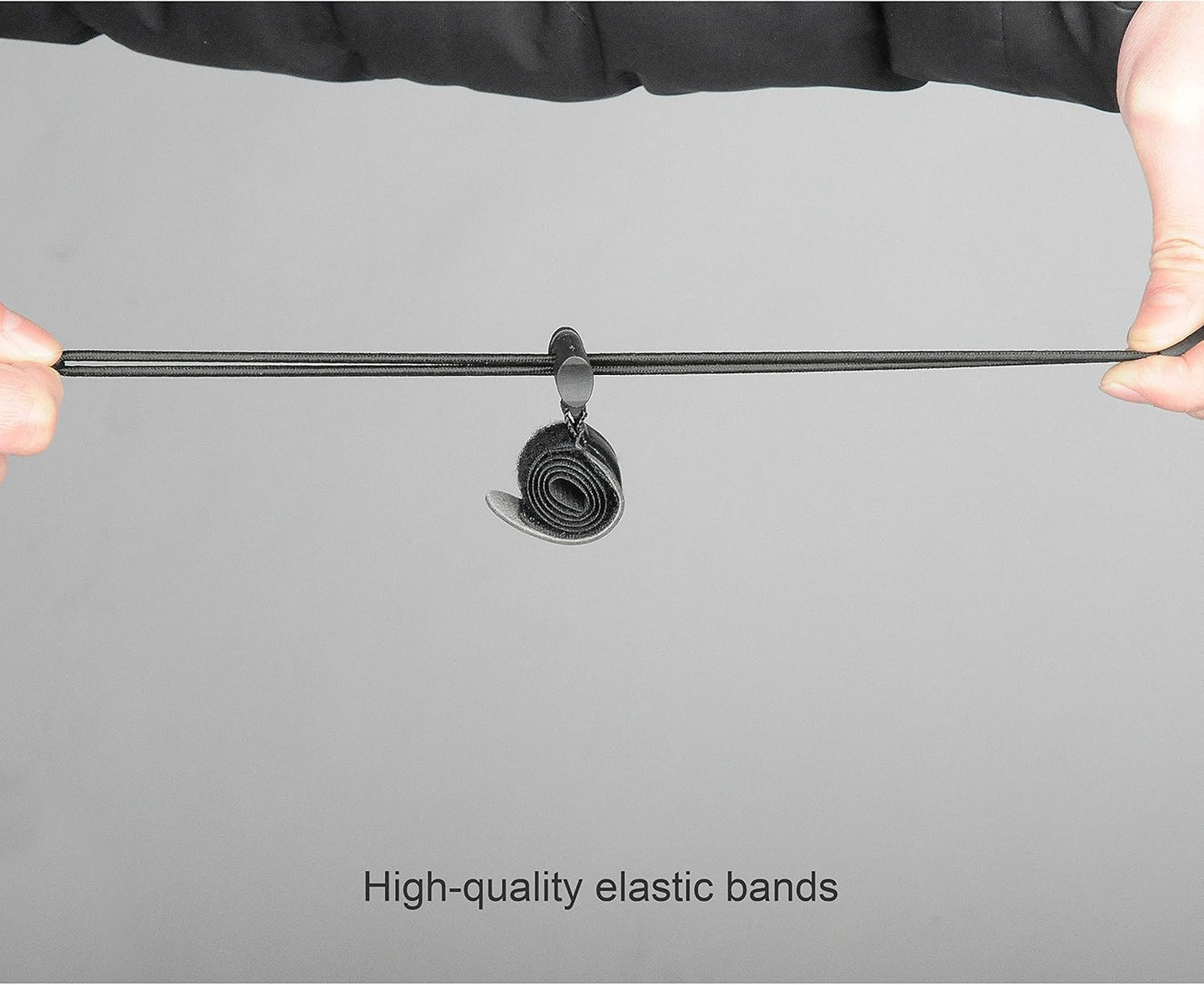 SLOW DOLPHIN Backdrop Background Muslin String Clips Holder Multifunctional for Photo Video Photography Studio 12 Pack, Black