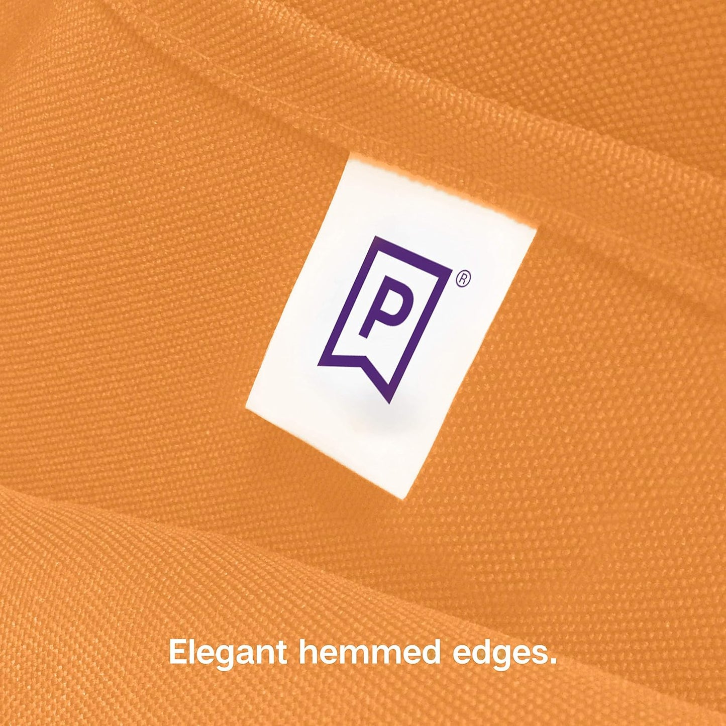 Gee Di Moda Rectangle Tablecloth - 90 x 132 Inch Orange Table Cloth for 6 Foot Table with Floor-Length Drop - Heavy Duty Washable Fabric - 6 Ft Buffet Table, Holiday Party, Wedding & Baby Shower