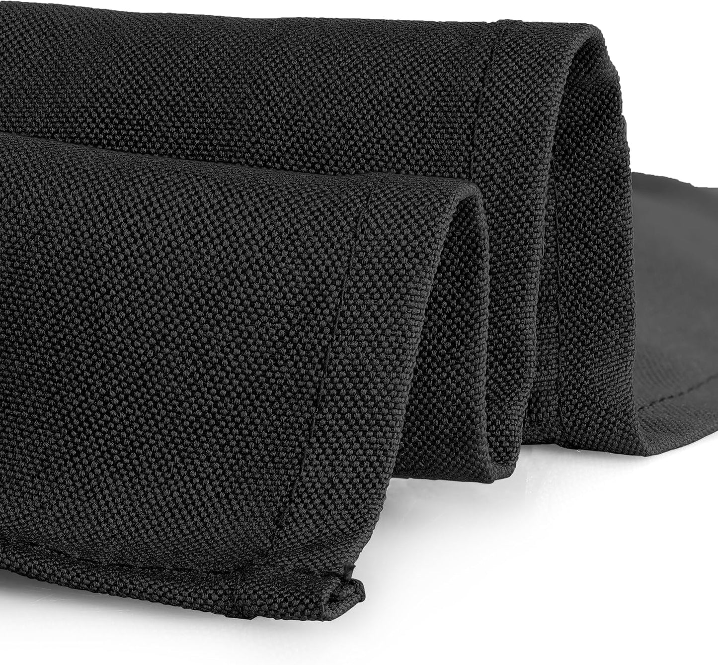 Gee Di Moda Square Tablecloth - 52 x 52 Inch Black Table Cloth for Small Square or Round Tables - Heavy Duty Washable Fabric - for Buffet Table, Holiday Party, Dinner, Wedding & Baby Shower