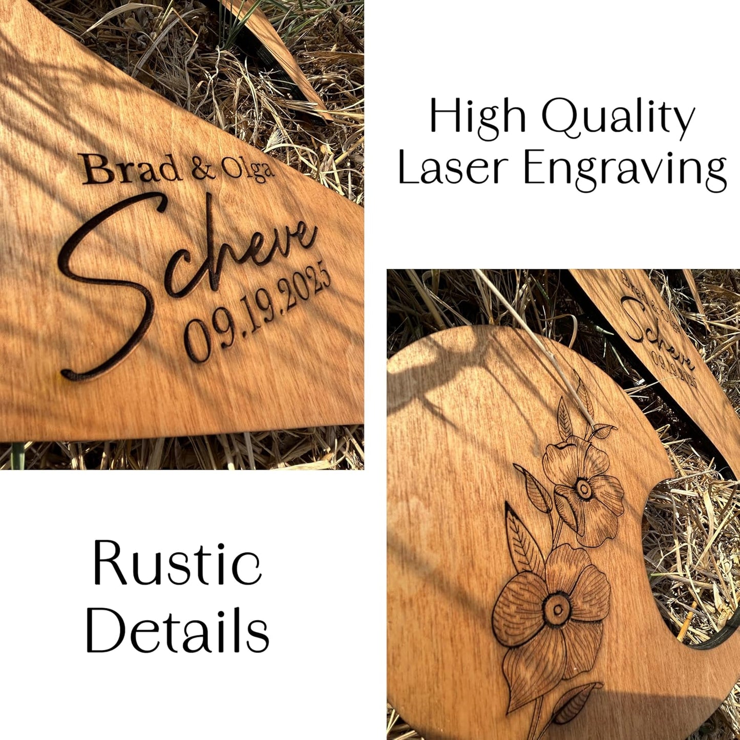 Wedding Guestbook Sign for Couple - Personalized Round Wooden Sign with Initial Letter, Rustic Wedding Guest Book Alternative, Custom Name Sign, Engagement Party Decor, Reception Table Decoration