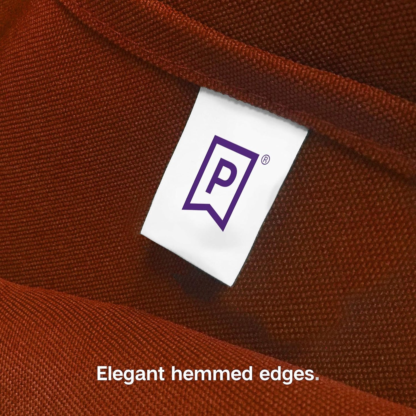 Gee Di Moda Rectangle Tablecloth - 60 x 126 Inch Burnt Orange - Heavy Duty, Washable Fabric - For 8 Ft Rectangular Table, Buffet, Dinner, Wedding & Baby Shower