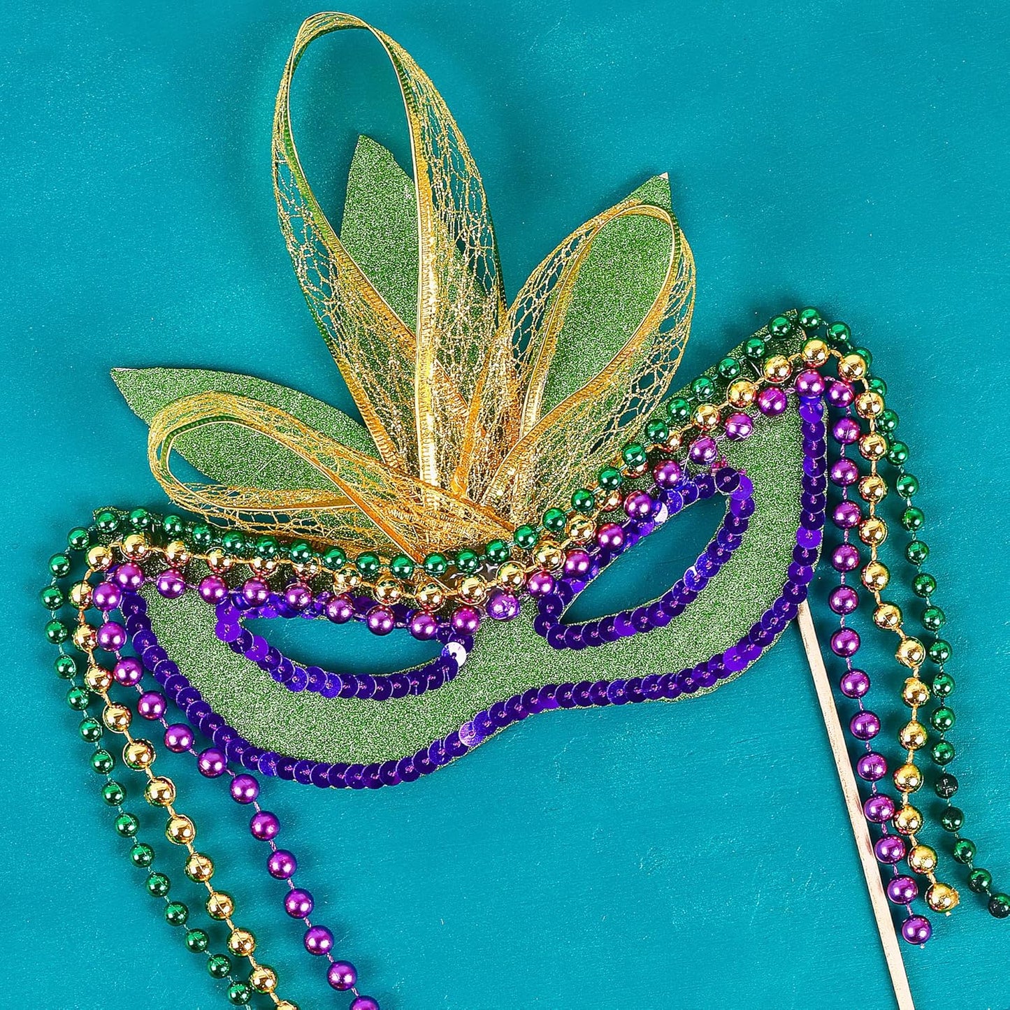 Mandala Crafts 8mm Faux Copper Pearl Beads Roll - 20 Yards Strand of Fake Pearls Chain Garlands Spool String for Christmas Tree, Wedding, Party, Vases, DIY Decoration