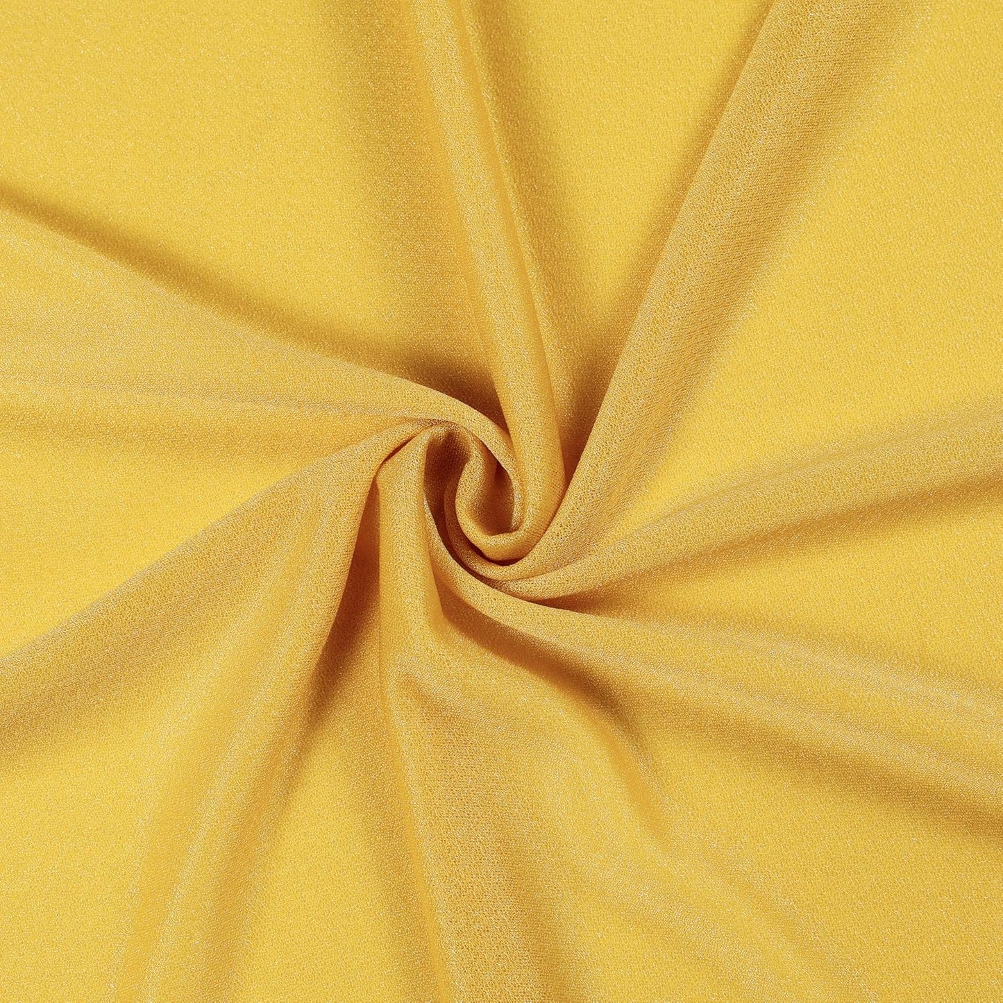 VDS Pack of 2 Panel (30 Inch X 20 Feet) Wedding Arch Draping Fabric Sheer Chiffon Fabric Drapery for Wedding Ceremony Reception Swag Backdrop Canopy Chuppah ARBO Altars Decoration (Gold)