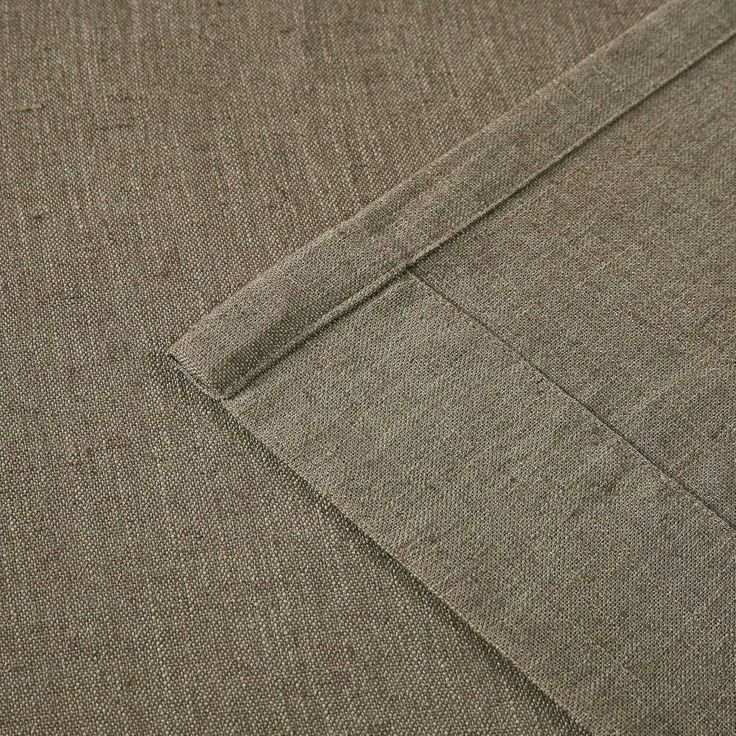 Vision Home Brown Pinch Pleated Semi Sheer Curtains Textured Linen Blended Light Filtering Window Curtains 108 inch for Living Room Bedroom Pinch Pleat Drapes with Hooks 2 Panels 9ft 40" Wx108 L